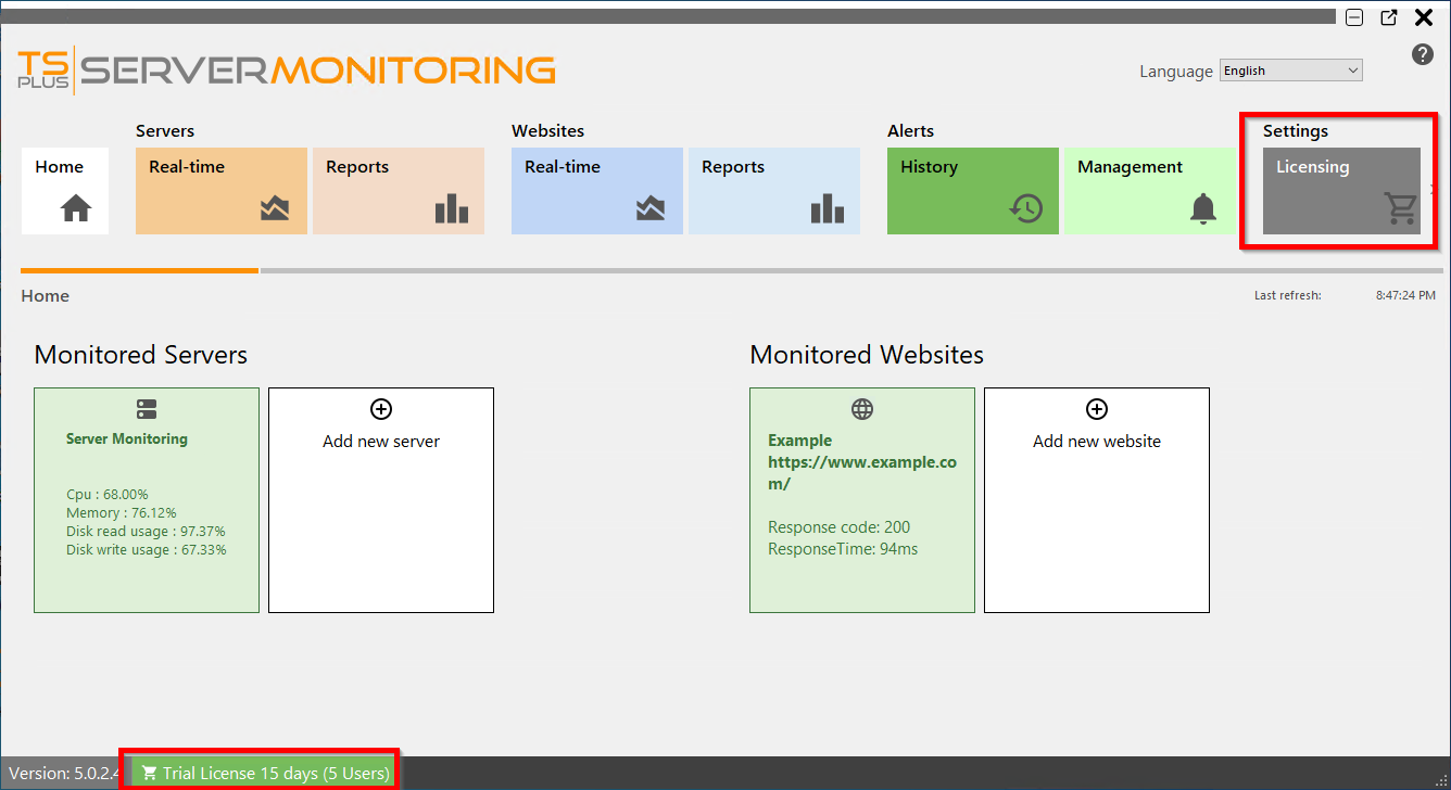 License Screenshot 2