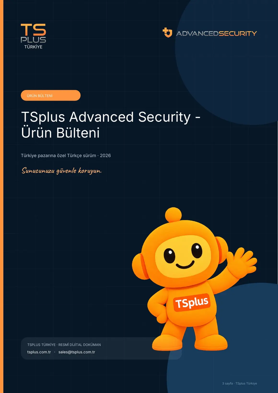 Advanced Security — Ürün Bülteni kapak görseli