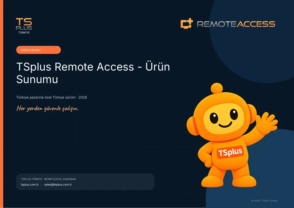TSplus Remote Access — Ürün Sunumu kapak görseli