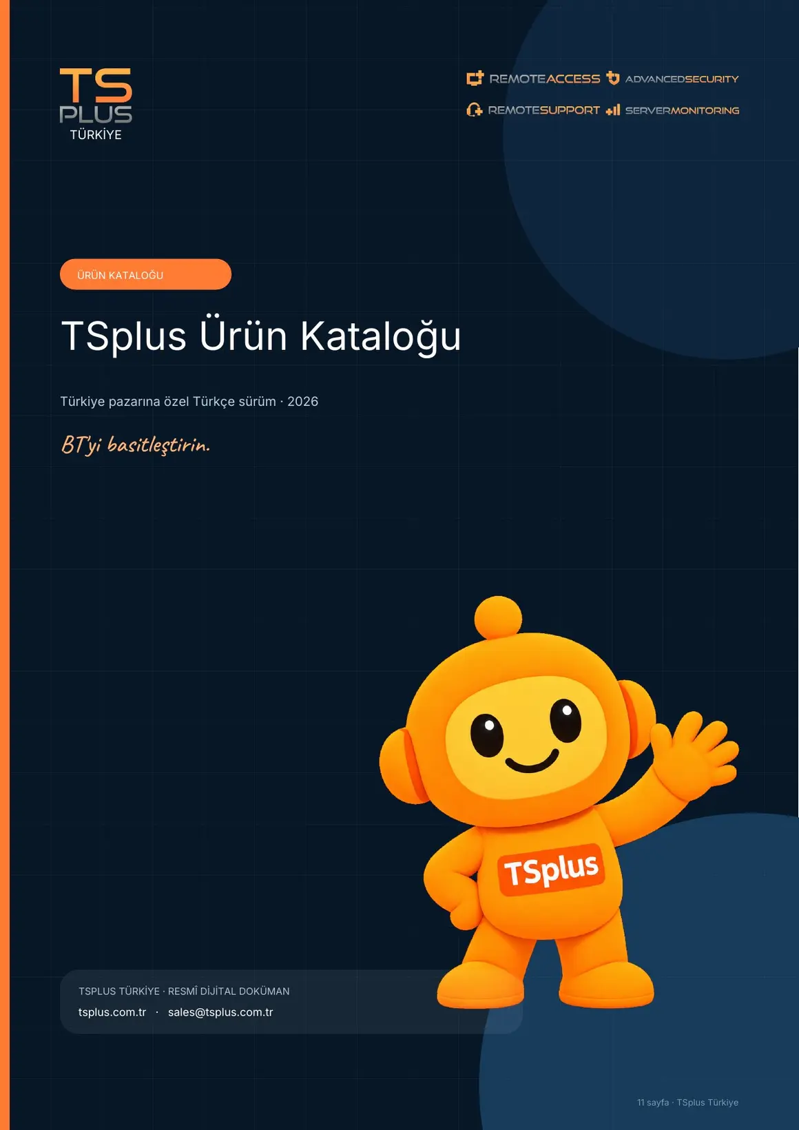 TSplus Ürün Kataloğu kapak görseli