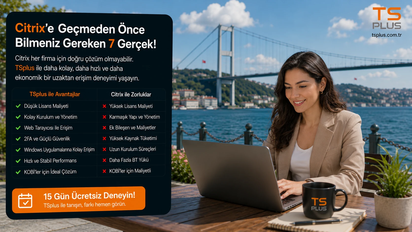 Citrix'e Geçmeden Önce Bilmeniz Gereken 7 Gerçek | TSplus Türkiye