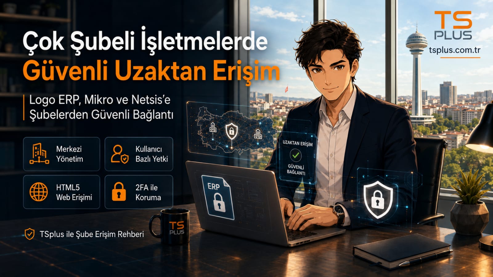 Çok Şubeli İşletmelerde Logo, Mikro ve Netsis’e Güvenli Uzaktan Erişim | TSplus