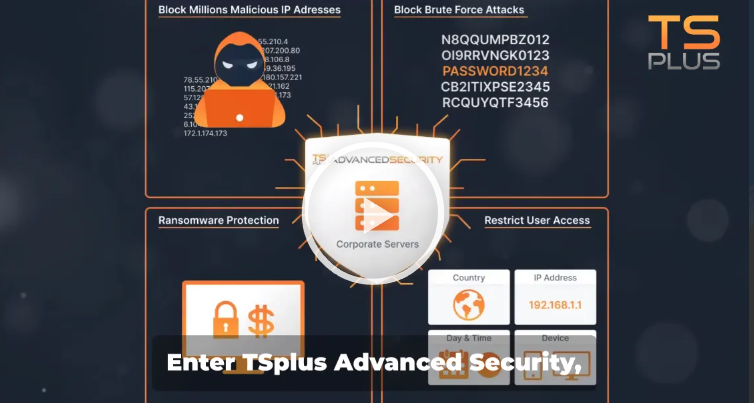 TSplus Gelişmiş Güvenlik ile RDP Altyapı Güvenliği